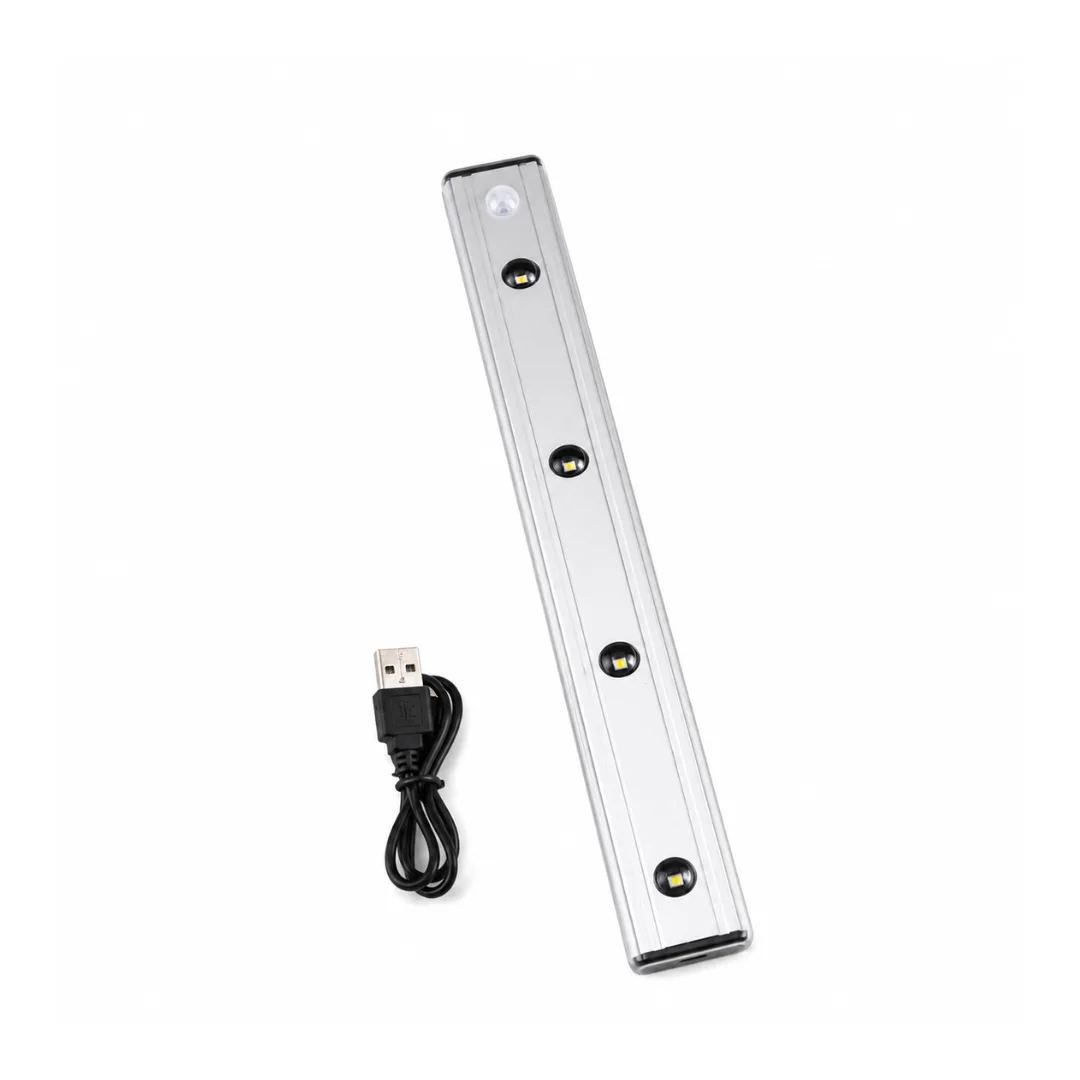 Lampe LED Détecteur de Mouvement Rechargeable USB – 4 LEDs – 800mAh