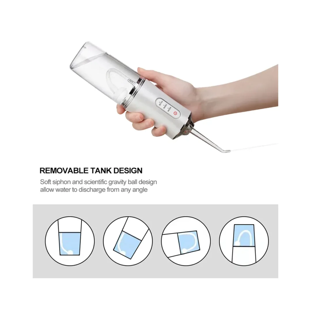 Hydropulseur dentaire portable – Irrigateur oral rechargeable 3 modes + 4 buses ( multicouleurs )