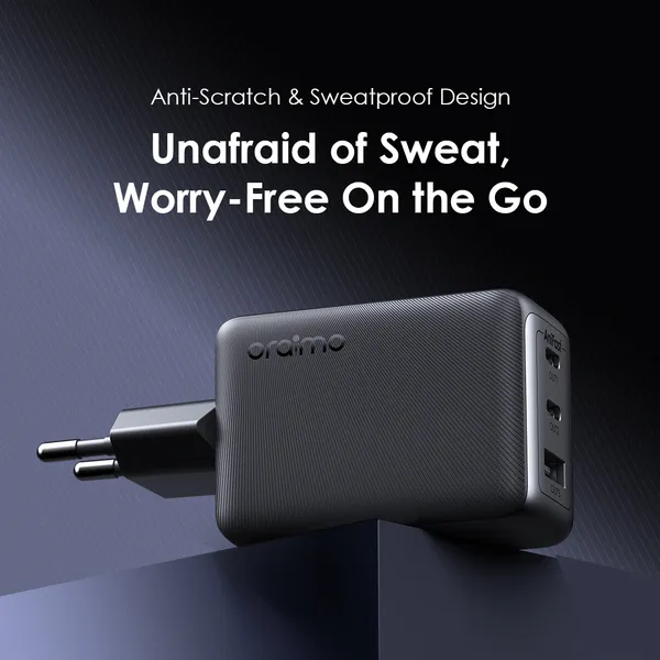 Chargeur Oraimo HyperGaN 65W avec câble USB-C