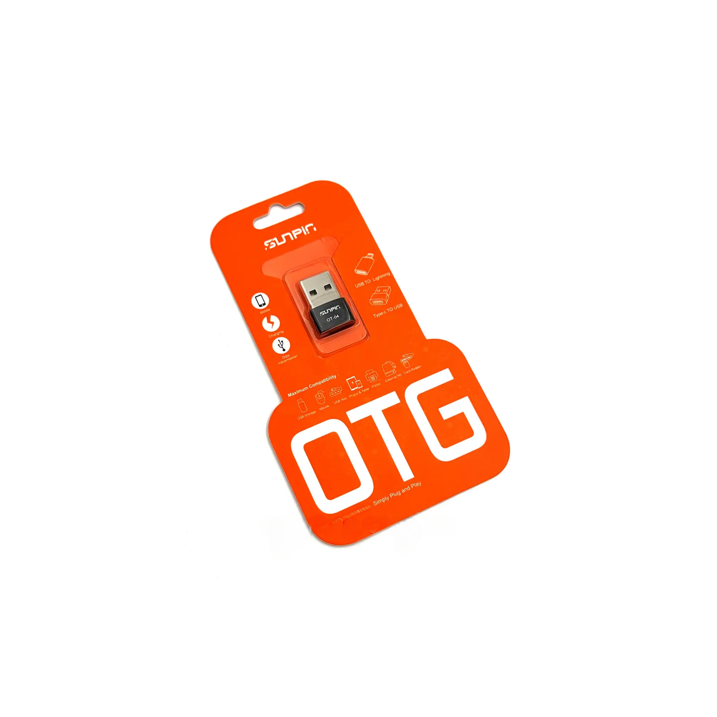 Adaptateur OTG SUNPIN USB‑A vers USB‑C – Mini, Robuste et Performant