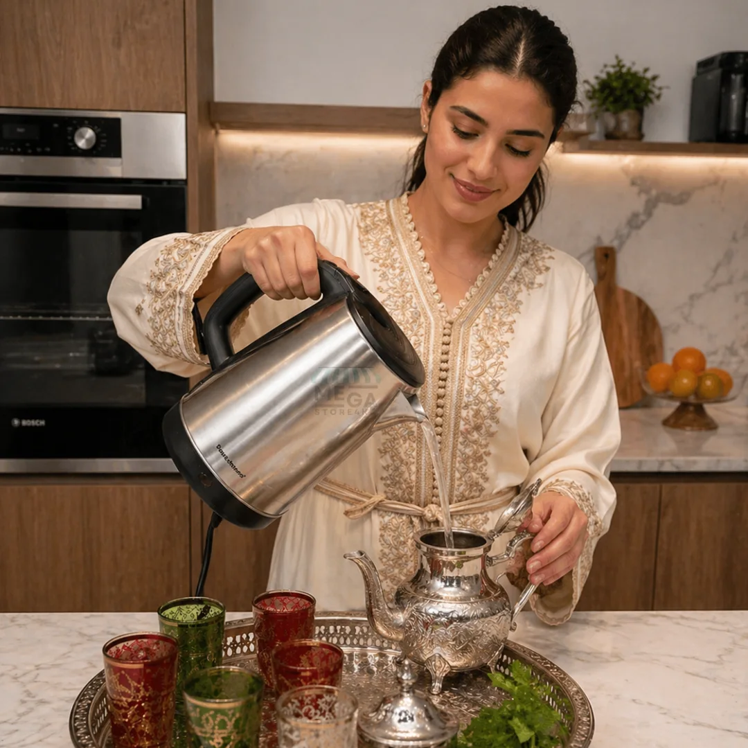 Bouilloire Électrique Inox 2200W