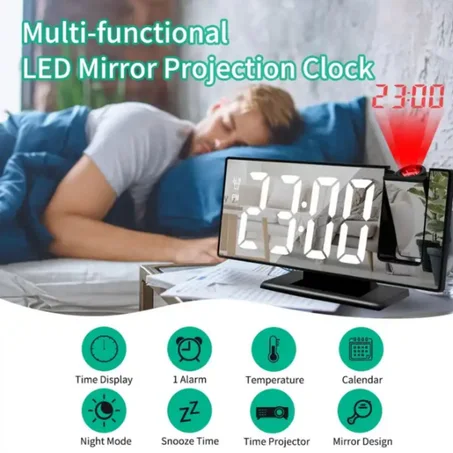 led projcection digital alarm cloocks