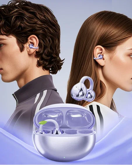 Écouteurs Bluetooth 5.4 à pince ouverts – Confortables, conscience audio & légers – Idéaux pour le sport, le vélo & le bureau 🌿