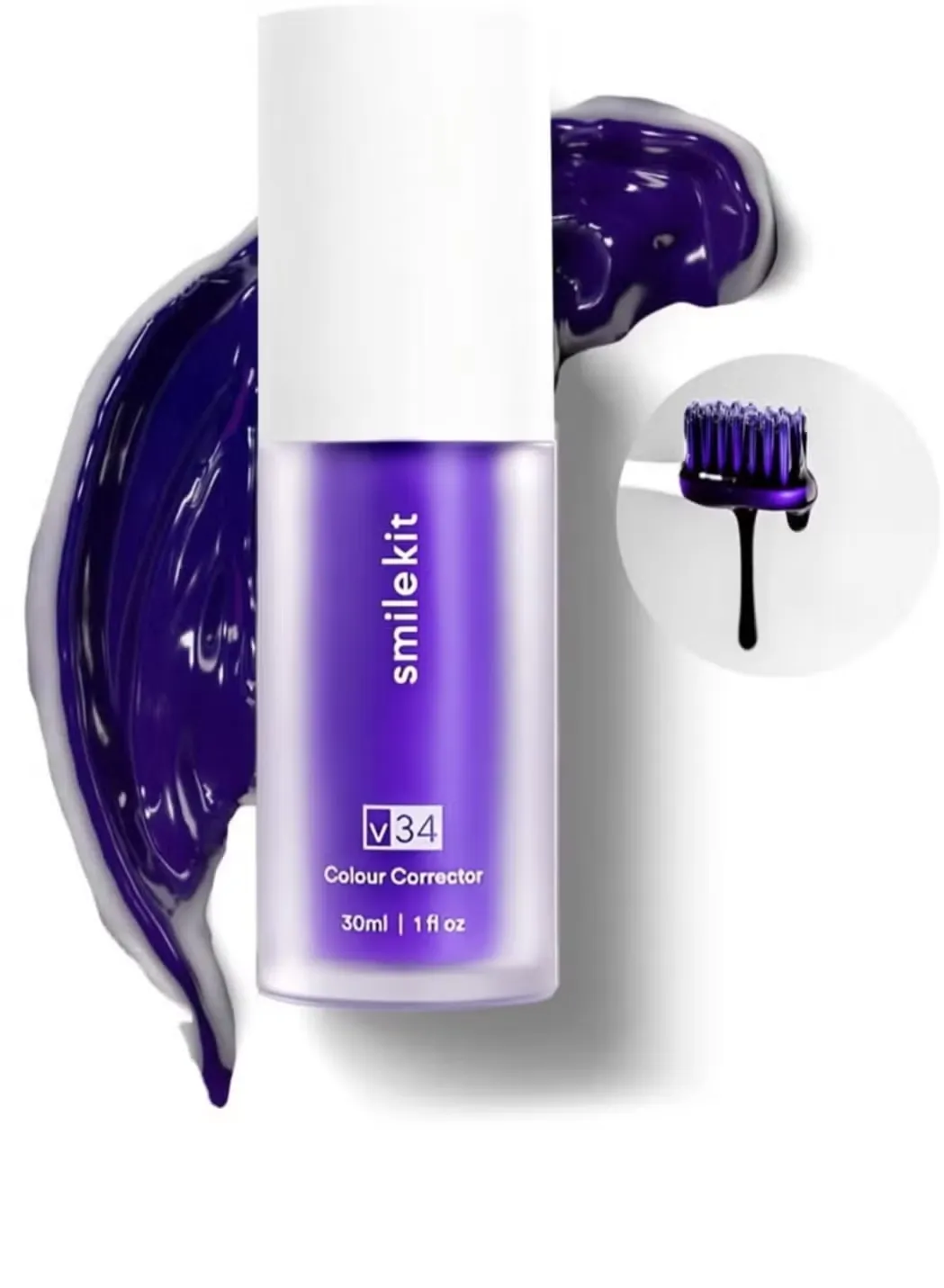 مصحح لون الأسنان v34  - الثورة في تبييض الأسنان الفوري للرجال والنساء الذين يبحثون عن ابتسامة مشرقة وثقة لا تُقاوم