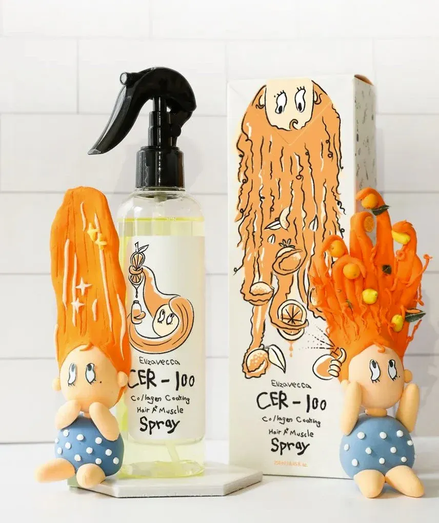 ✨ CER-100 طلاء الكولاجين للشعر نعومة ولمعان من أول استعمال ✨