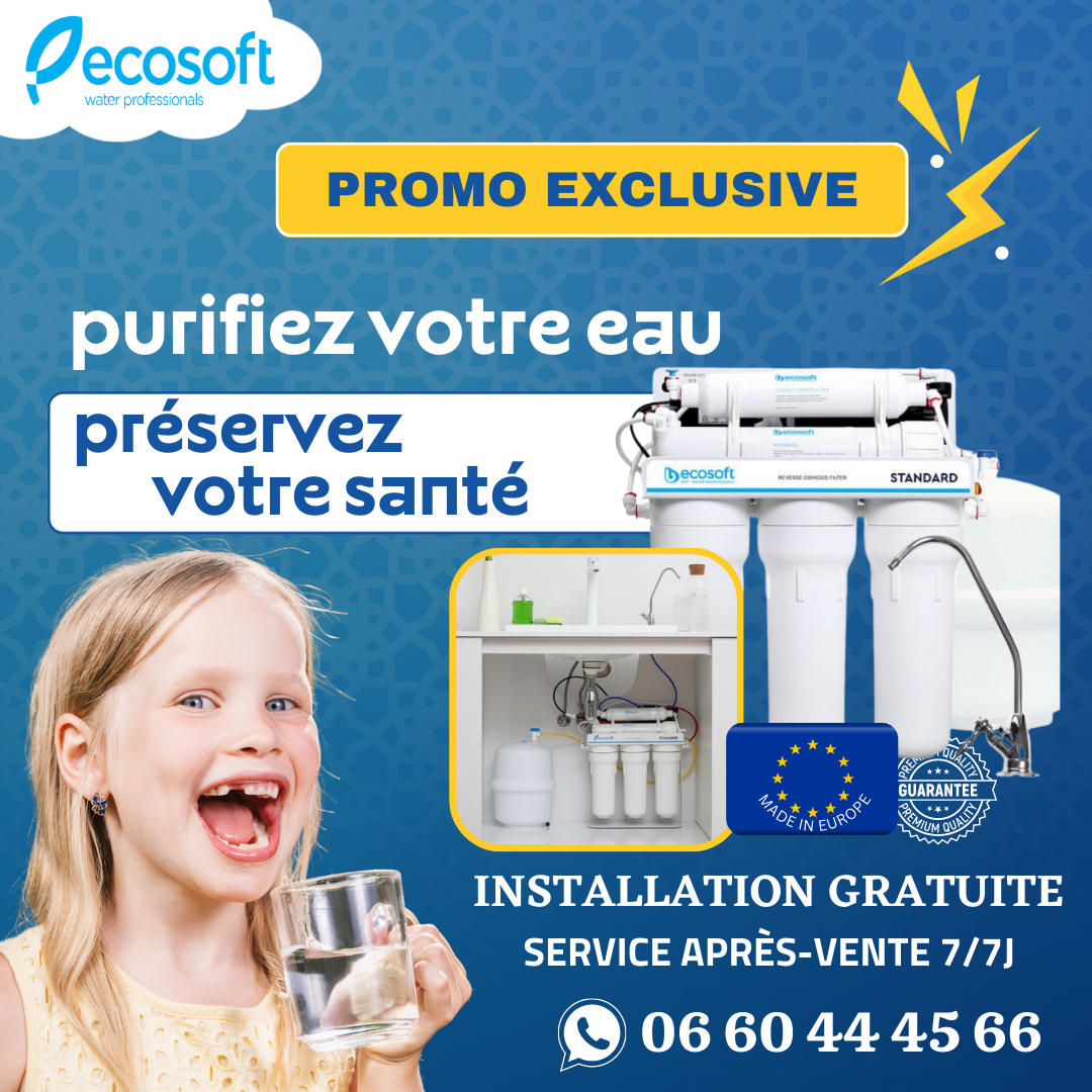 Osmoseur domestique 6 étapes de filtration RO6 WG + 1 jeu de