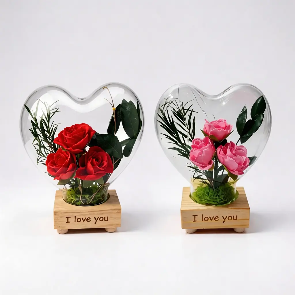 Rose Coeur — Rose Éternelle Lumineuse