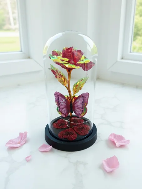 Rose Éternelle Papillon