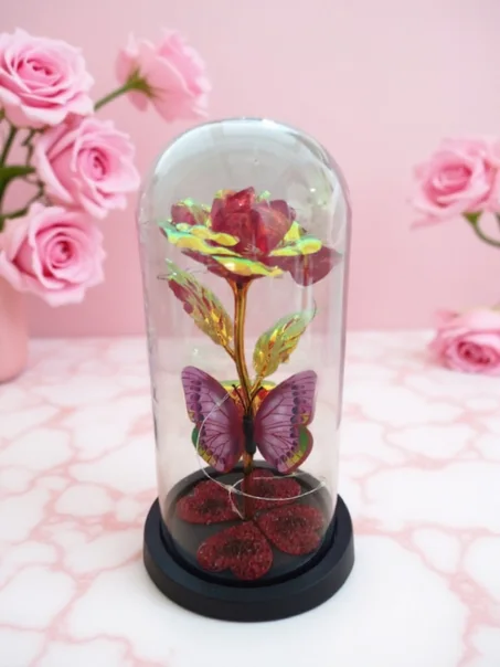 Rose Éternelle Papillon