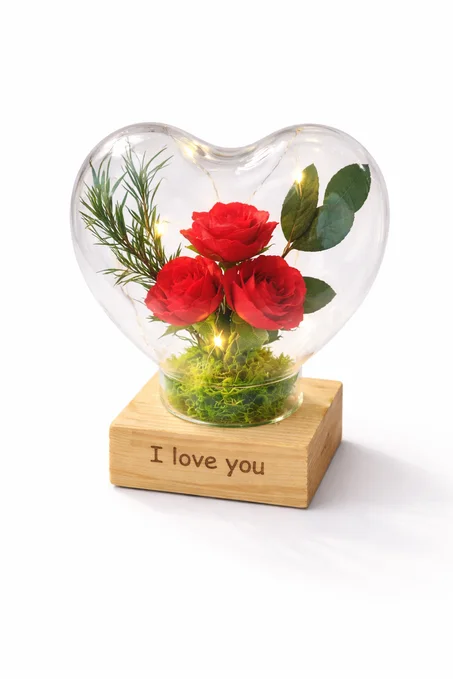 Rose Coeur — Rose Éternelle Lumineuse