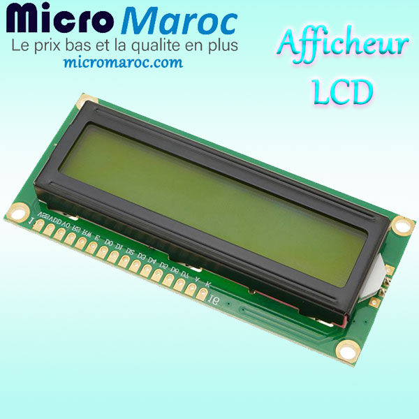 Afficheur LCD 1602 16X02 pour arduino
