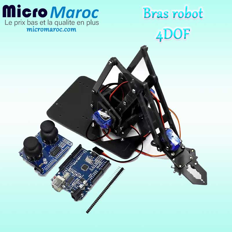 KIT bras robot 4DOF COMPLET pour arduino