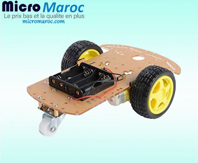 Voiture robotique avec deux roues Maroc