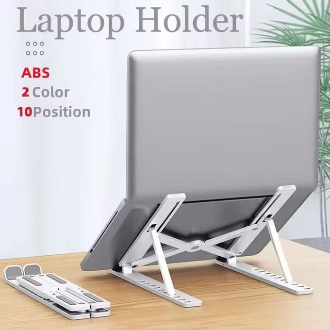 Support d’ordinateur portable pliable ajustable à dix vitesses , ajustable , d’ordinateur portable base , ABS convient pour Macbook Air Pro accessoires faciles