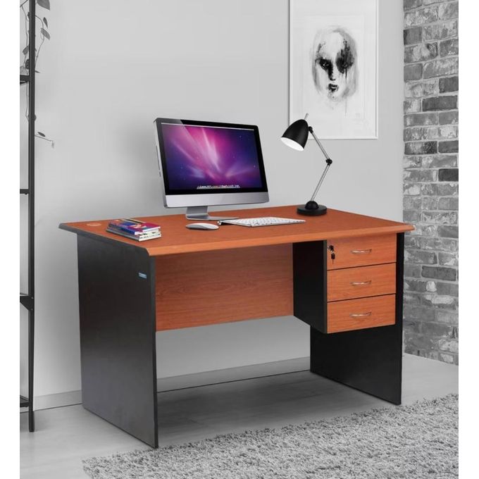 Table de Bureau avec 3 Tiroirs - Poste de Travail - Table de Bureau Professionnel