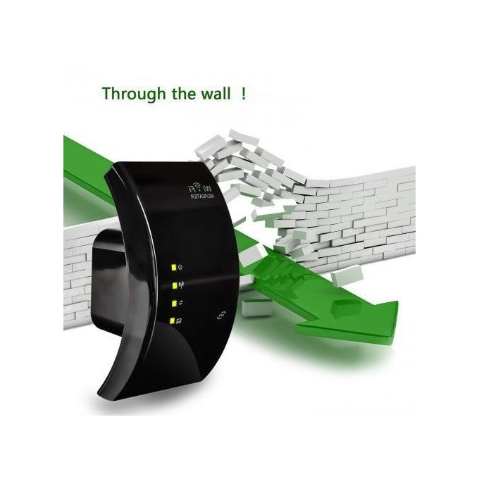 Répéteur WiFi sans fil 300Mbps, Amplificateur de signal Wifi longue portée-noir