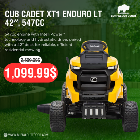 Cub Cadet XT1 Enduro LT 42 in. 547 cc Engine with IntelliPower Hydrostatic Drive Gas Riding Lawn Tractor