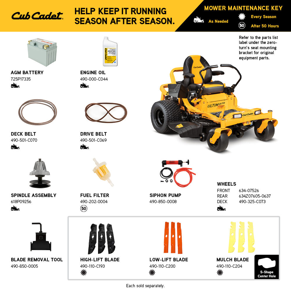Cub Cadet Ultima ZT2 54 in. Fabricated Deck 23HP V-Twin Kawasaki FR Series Engine Dual Hydro DriveGas Zero Turn Riding Lawn Mower