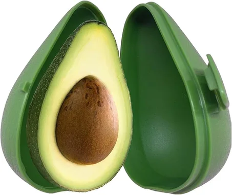 علبة حفظ الأفوكادو القابلة لإعادة الاستخدام