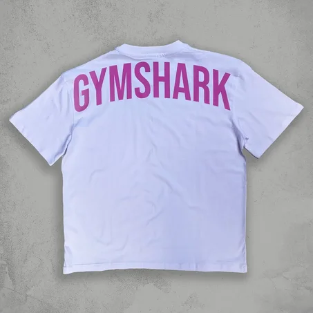 T-SHIRT OVER SIZE BLANC ROSE