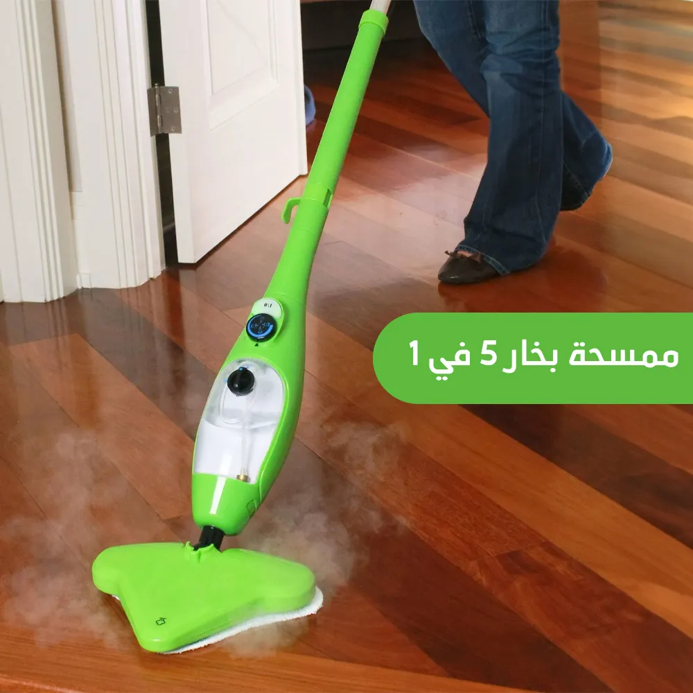 ممسحة بخار 5 في 1 استفد من القوة الفورية للبخار الساخن لتذوب الأوساخ والدهون