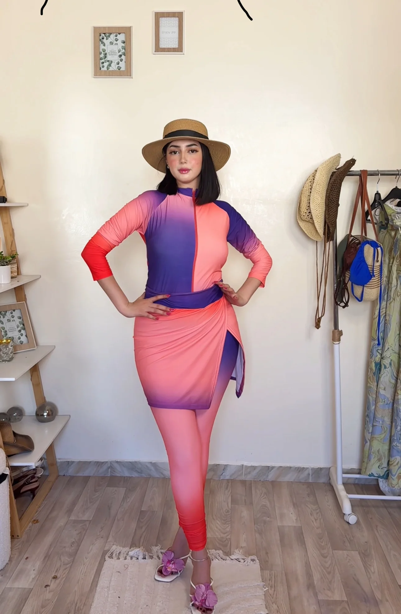 بوركيني صيفي غزال للسيدات الأنيقات و كدالك المحجبات😍