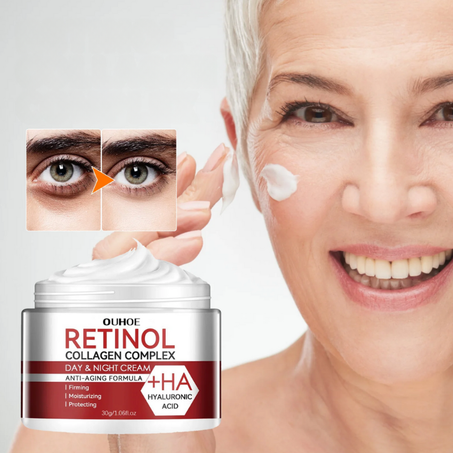 كريم ريتينول وكولاجين لشد وترطيب البشرة