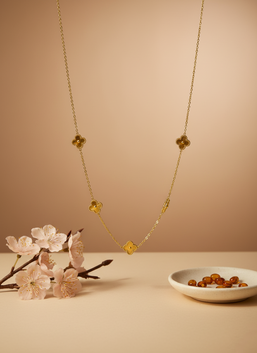 Collier Trèfles Classique et Délicat