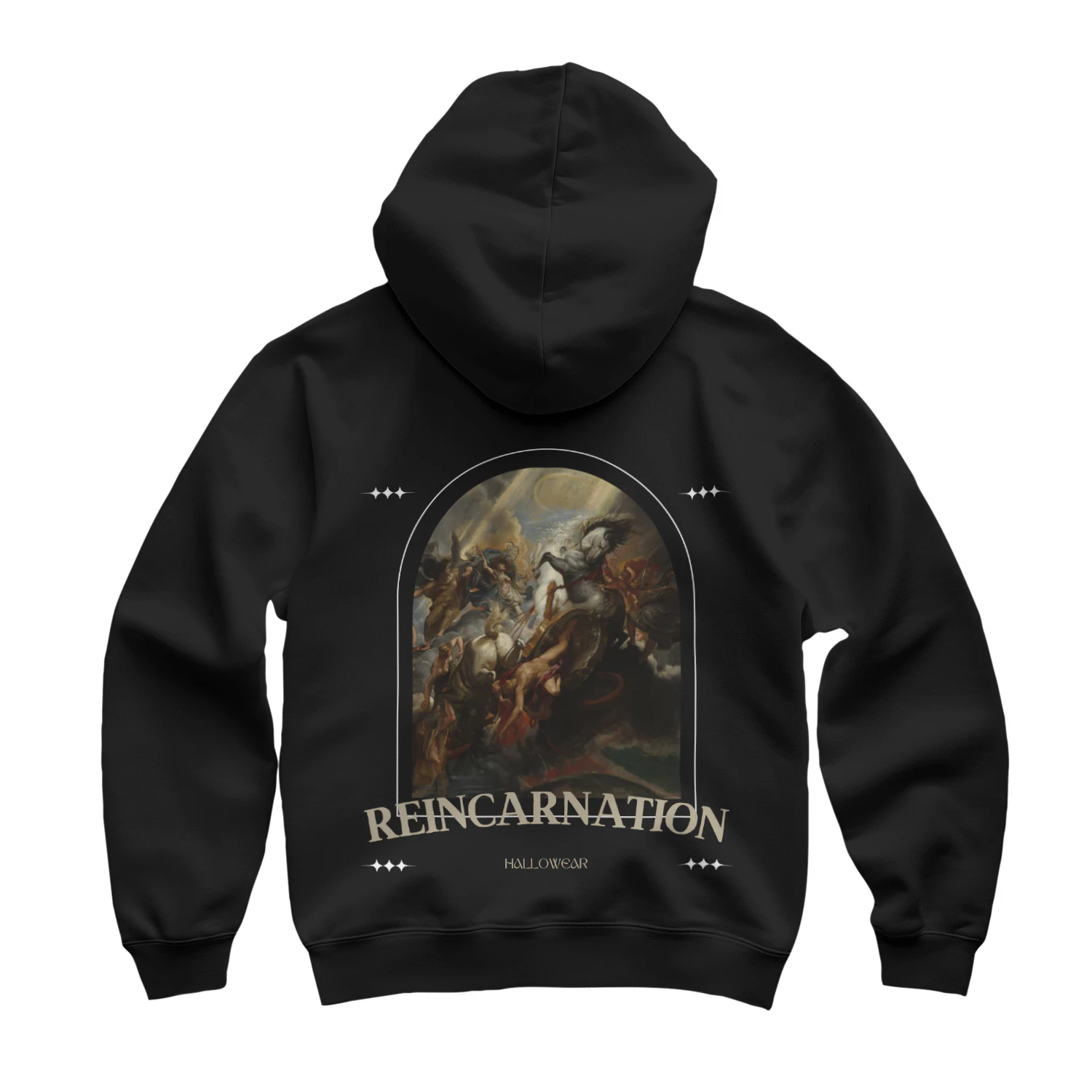 Reincarnation Black Hoodie