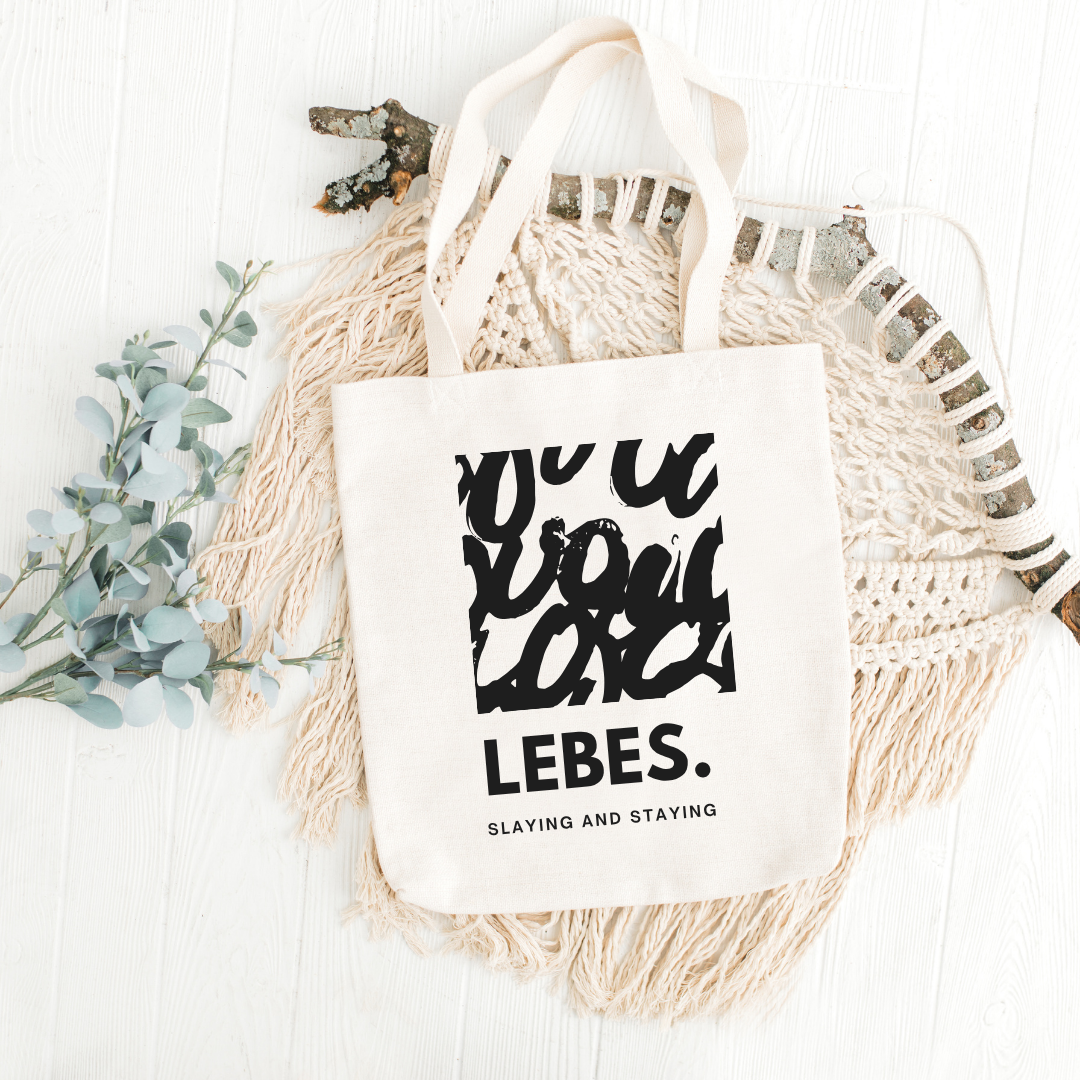 Premium Slaying&Staying Tote Bag – Minimalist & Durable
