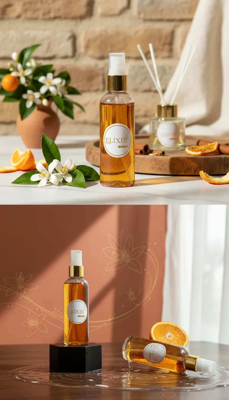 Spray Parfum d’Intérieur Fleur d’Oranger 120ml – Élixir de Parfums 🌸🏡