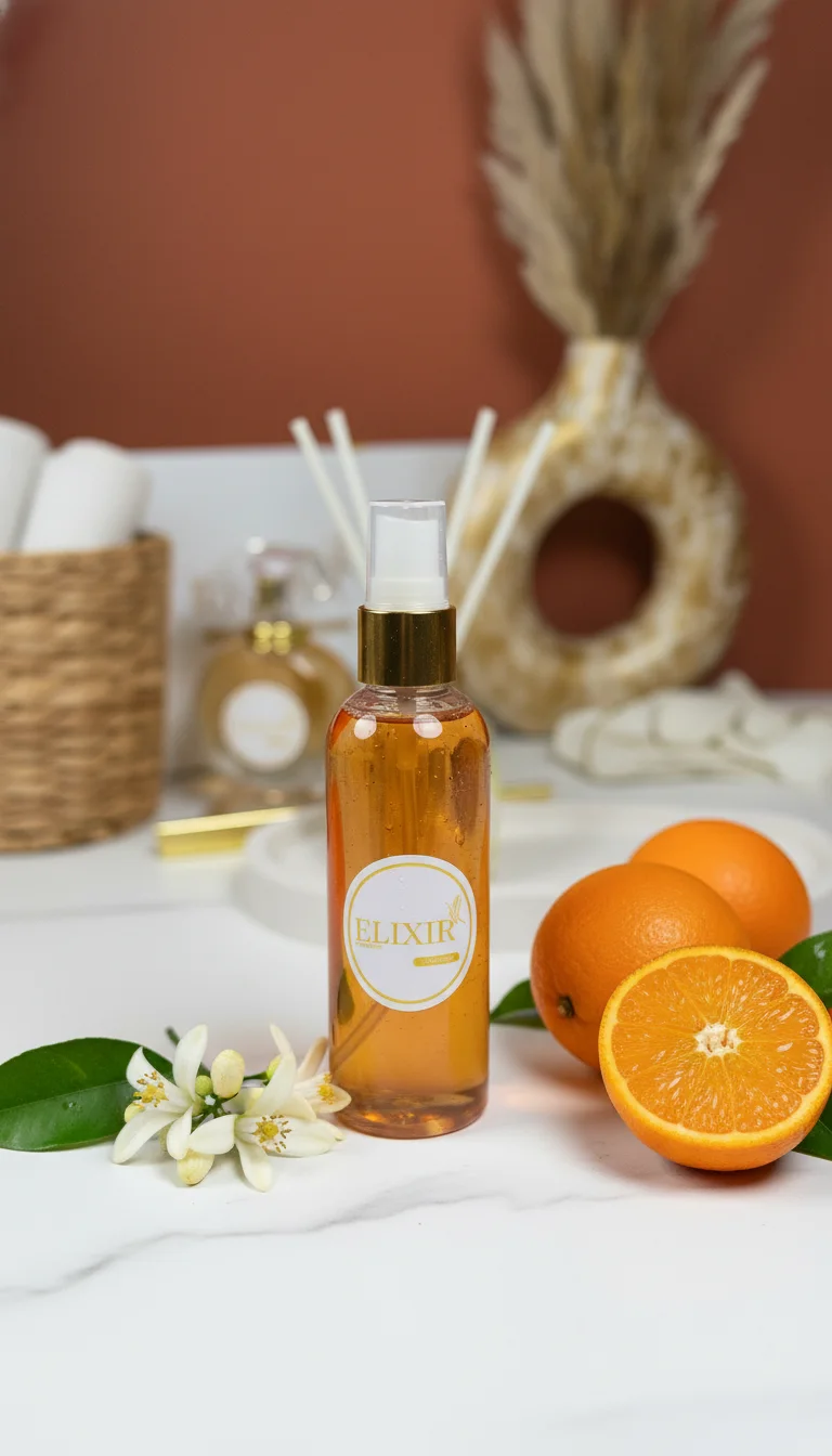 Spray Parfum d’Intérieur Fleur d’Oranger 120ml – Élixir de Parfums 🌸🏡