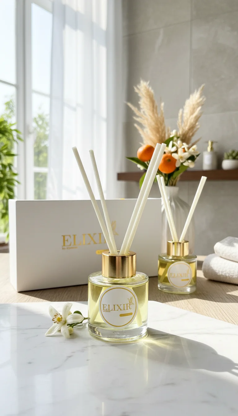 Diffuseur d’Ambiance FLEUR D’ORANGER – 50 ml / 120 ml pour la Maison 🌼🏡