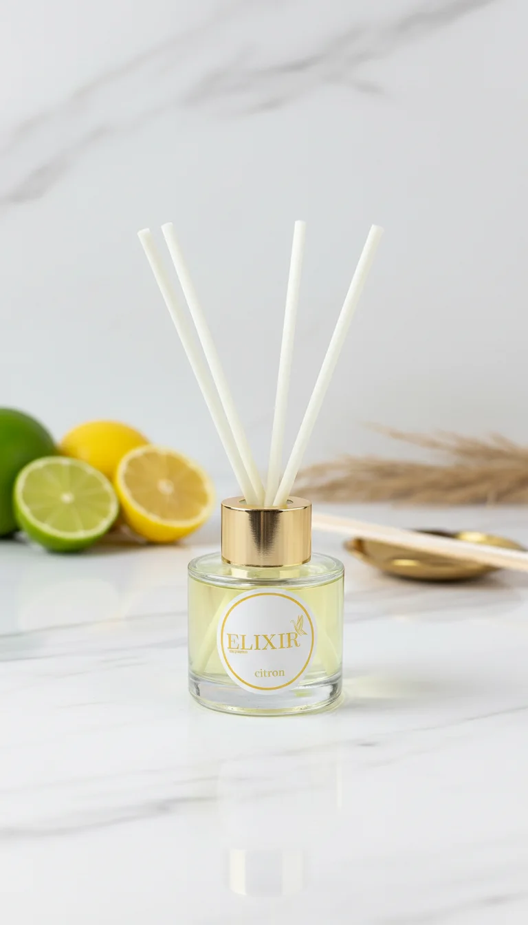 Diffuseur d’Ambiance CITRON – 50 ml / 120 ml pour la Maison 🍋🏡