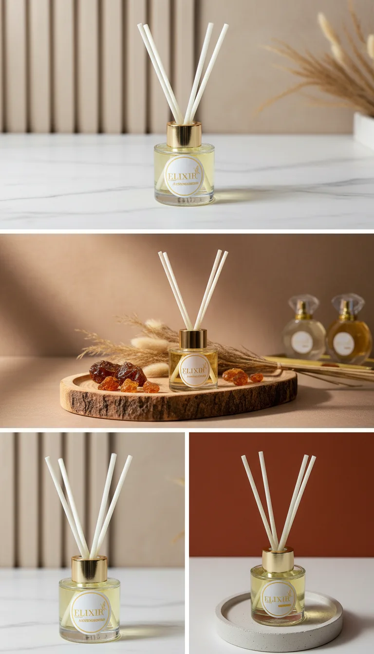 Diffuseur d’Ambiance AMBRE – 50 ml / 120 ml pour la Maison 🌟🏡