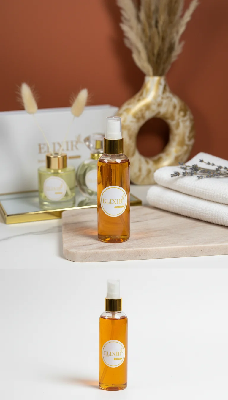 Spray Parfum d’Intérieur Ambre Impérial 120ml – Élixir de Parfums 🔸✨
