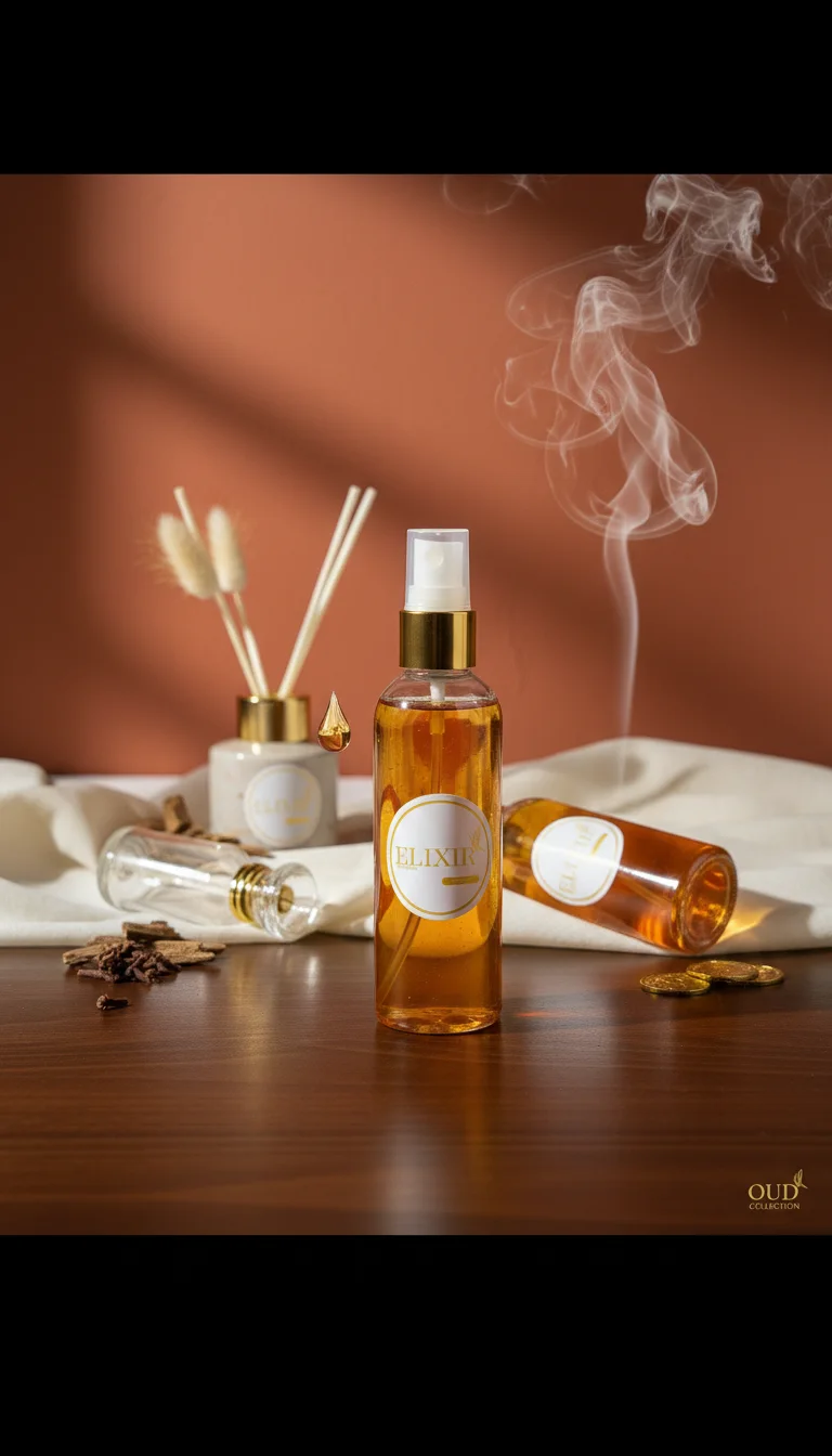 Spray Parfum d’Intérieur Oud Royal 120ml – Élixir de Parfums 🪵💎