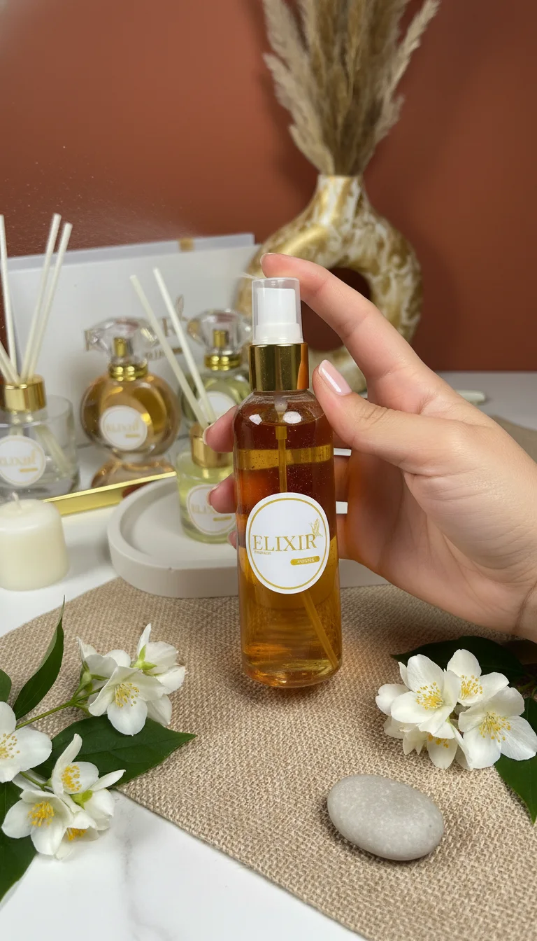 Spray Parfum d’Intérieur Jasmin Précieux 120ml – Élixir de Parfums 🌿✨