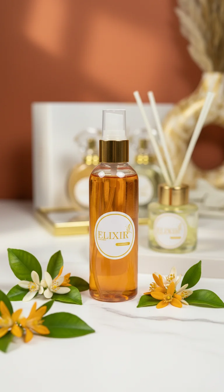 Spray Parfum d’Intérieur Fleur d’Oranger 120ml – Élixir de Parfums 🌸🏡
