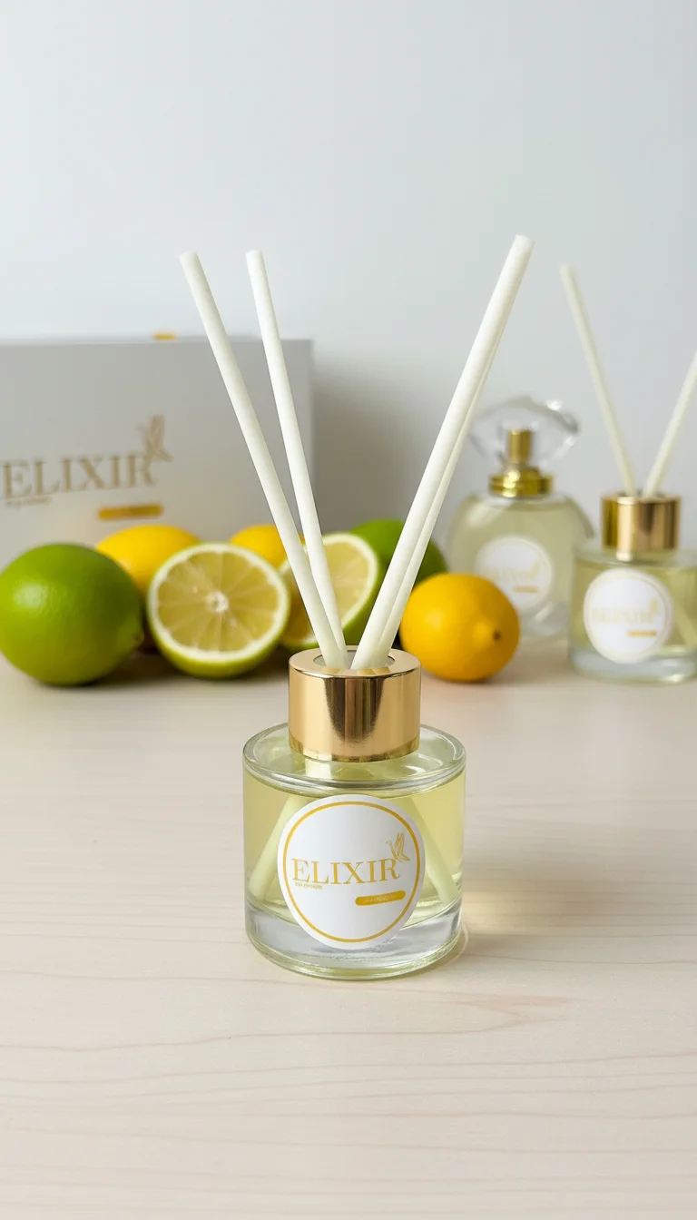 Diffuseur d’Ambiance CITRON – 50 ml / 120 ml pour la Maison 🍋🏡
