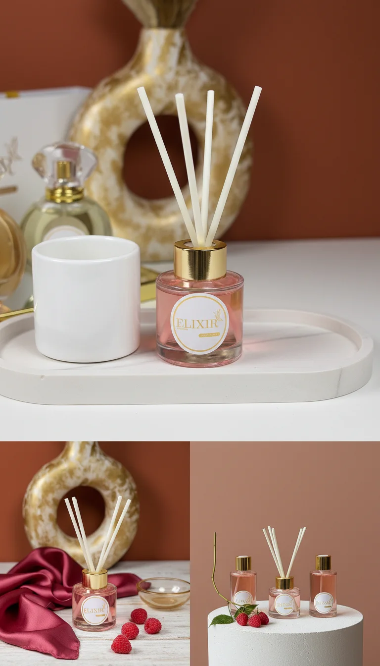 Diffuseur d'Ambiance FRAMBOISE – 50 ml / 120 ml pour la Maison 🍇🏡