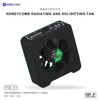 MIJING FS-11 Honeycomb Cooling and Solidification Fan Dual UV Beads High Power Efficient Maintenance Tools Suction Exhaust Air
