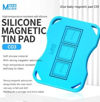 MaAnt CO3 Strong Magnetic Silicone Pad for Mobile Phone Repair Chips,tin-planted Steel Mesh,adsorption Magnetic Repair Pad Tool