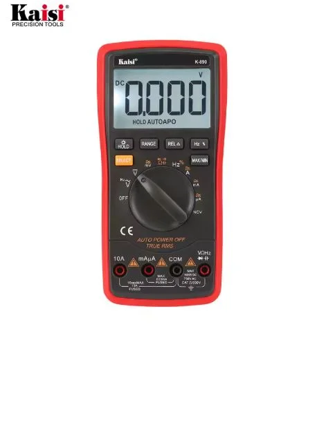 Kaisi k-890 Digital Multimeter Voltage-Meter Auto Ranging 6000 Counts AC/DC NCV Large-Screen