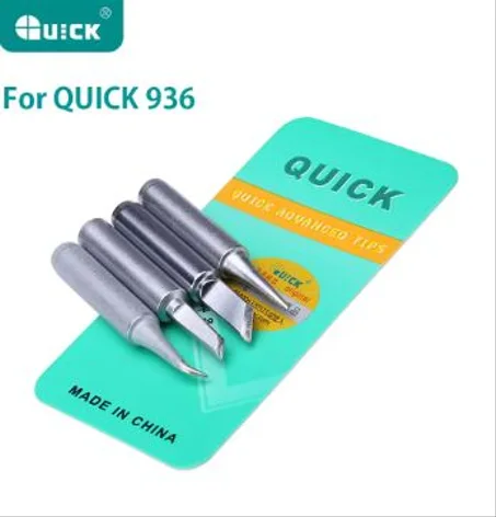 Original QUICK Soldering Tips Lead-Free 900M Series Iron Tip Welding Sting for 936 936A Soldering Rework Station Tools 5 pice