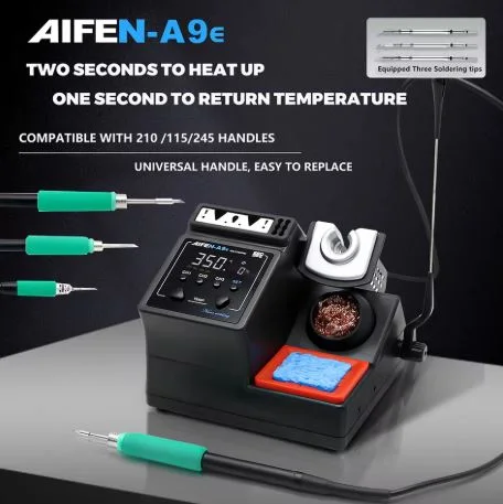 AIFEN A9E Soldering Station Compatible Original Soldering Iron Tip 210/245/115 Handle Control Temperature Welding Rework Station