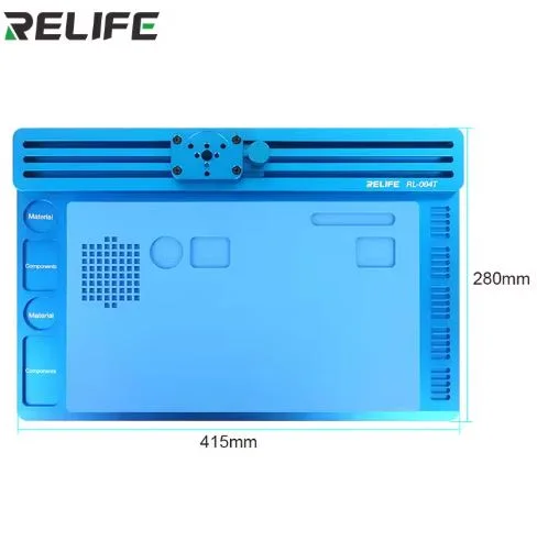 RELIFE RL-004T Microscope Aluminum Alloy Track Movable Base for Repair Mobile Phone