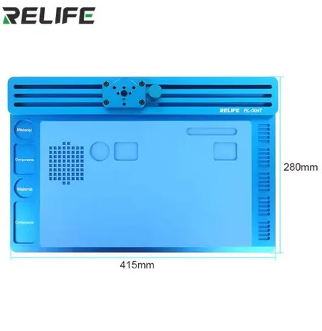 RELIFE RL-004T Microscope Aluminum Alloy Track Movable Base for Repair Mobile Phone