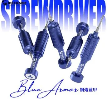 Mechanic Blue Armor 4-in-1 High Hardness Precision Magnetic Screwdriver Set - Y0.6，☆0.8，+1.5，中板2.5