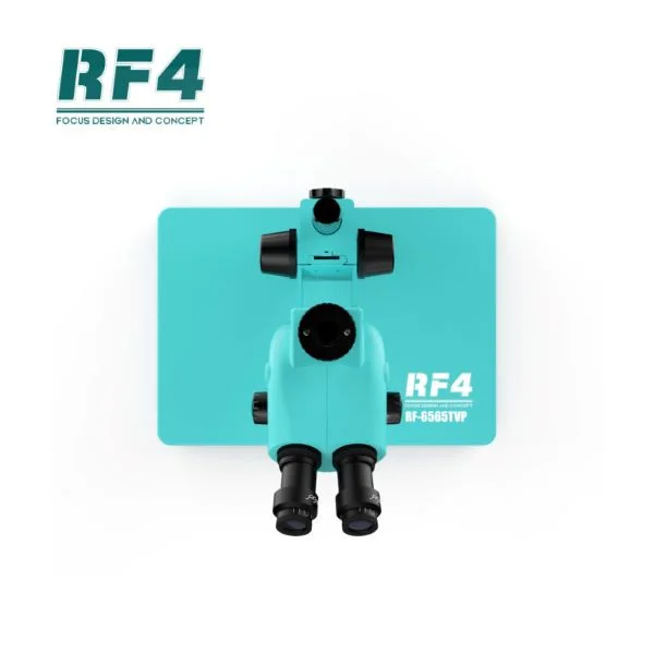 RF4 RF6565-TVP 6.5X-65X Trinocular Full HD Stereo Microscope With Zooming 0.5X CTV Camera Lens & LED Adjustable Light